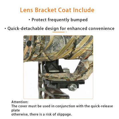 CHASING BIRDS camouflage lens coat for NIKON Z 600mm F4 TC VR S waterproof and rainproof lens protective cover z600 lens coat