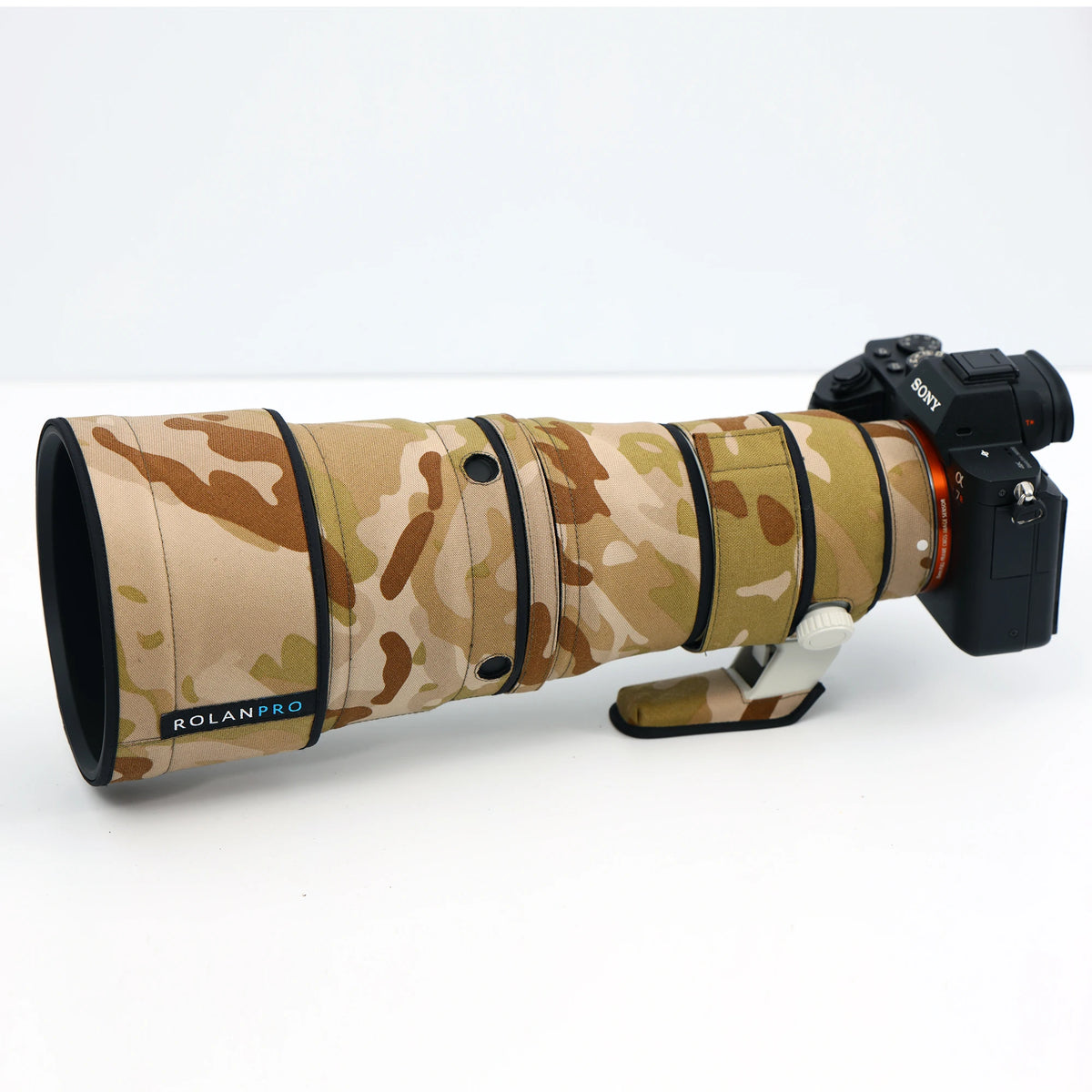 RolanPro Lens Coat for Sony FE 600mm F6.3 GM OSS – Waterproof Camo Cover