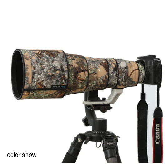 ROLANPRO Lens Camouflage Coat for Canon EF 400mm F/2.8 L IS II USM Lens Protective Sleeve Guns Case Canon 400f2.8 ii Coat No.14 Waterproof