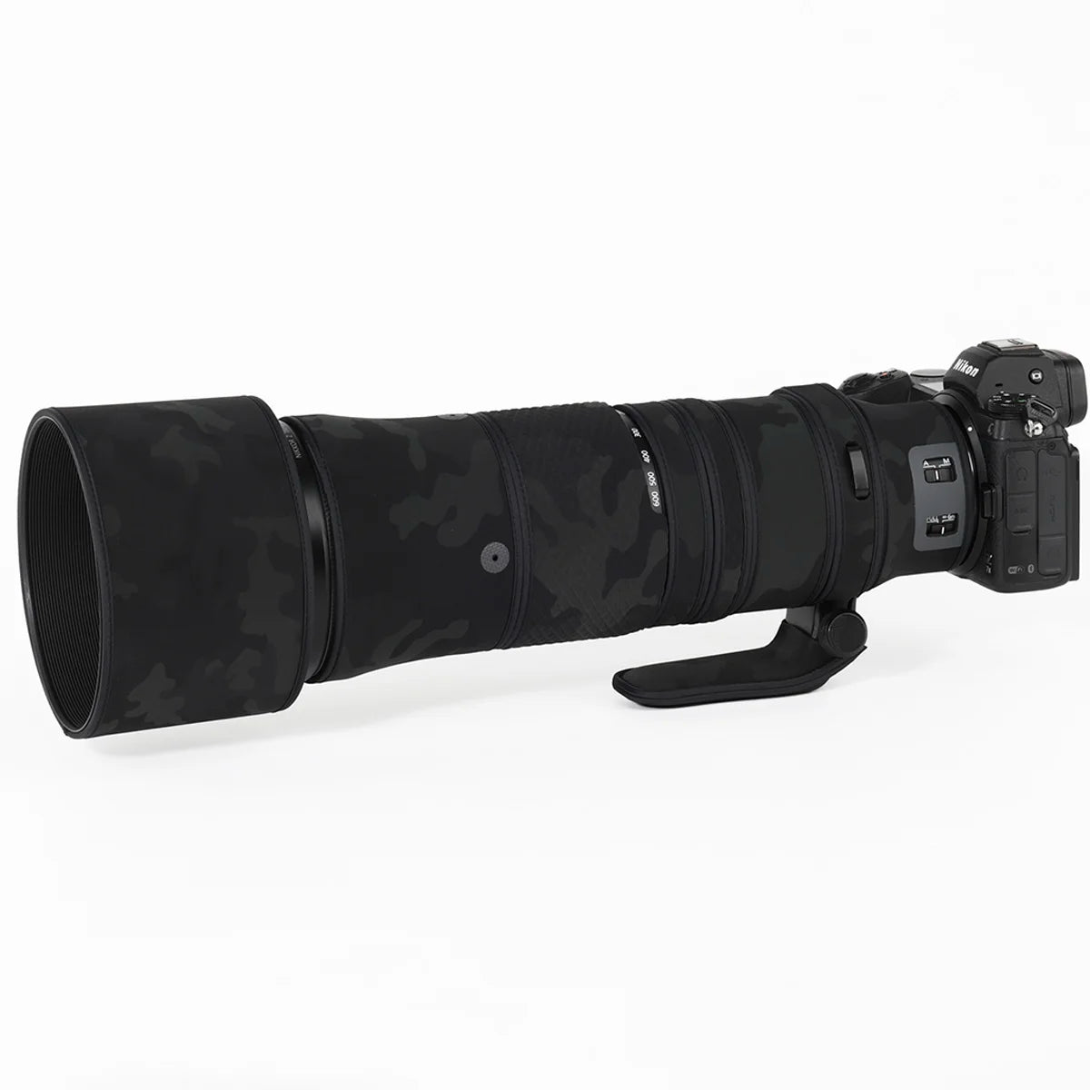 CHASING BIRDS camouflage lens coat for Nikon Z 180-600 mm F 5.6-6.3 VR waterproof and rainproof lens protective cover NIKKOR Shadow Black China Mainland