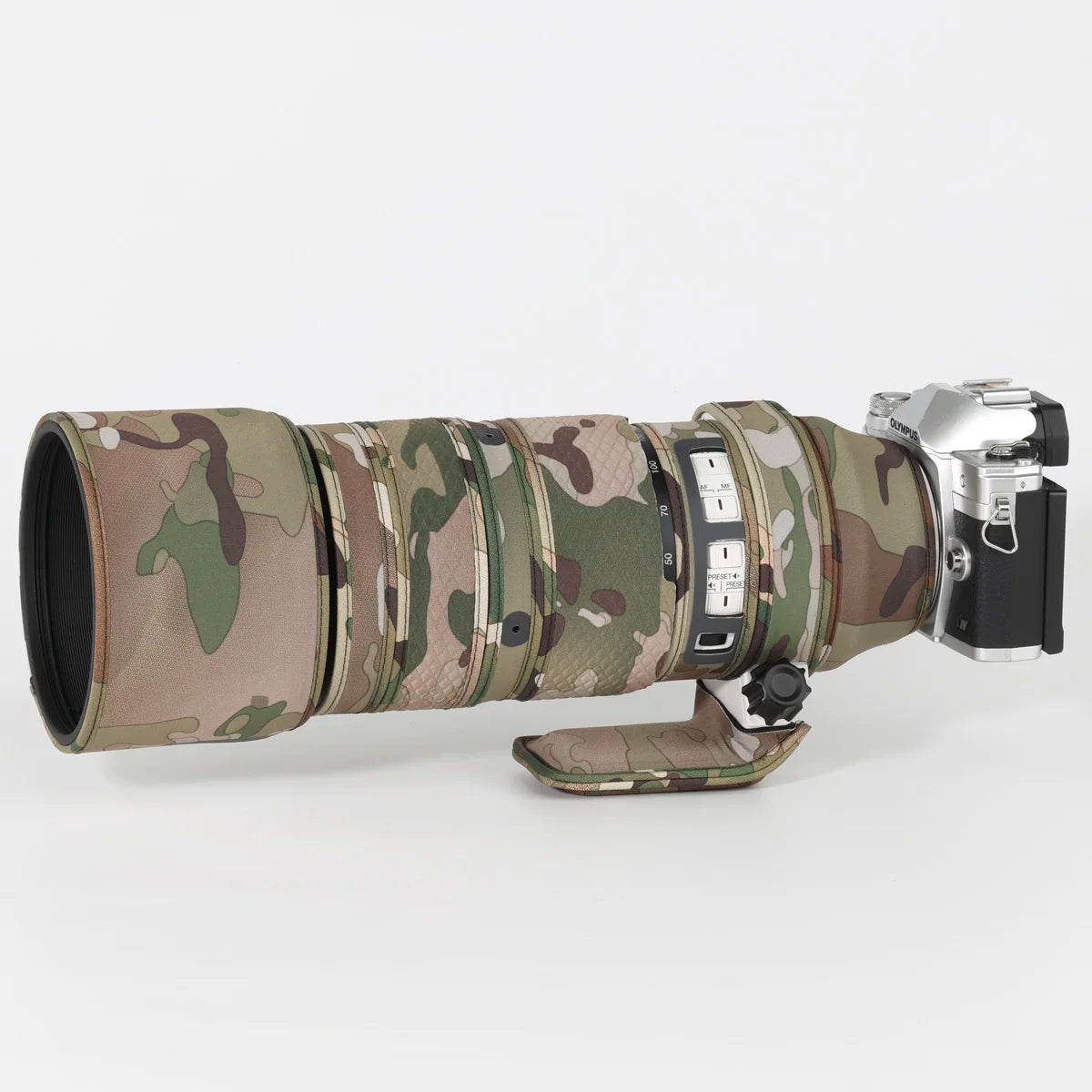 CHASING BIRDS Lens Camouflage Coat For OLYMPUS M.ZUIKO DIGITAL ED 50-200mm F2.8 IS PRO Waterproof and Rainproof Protective Cover Desert