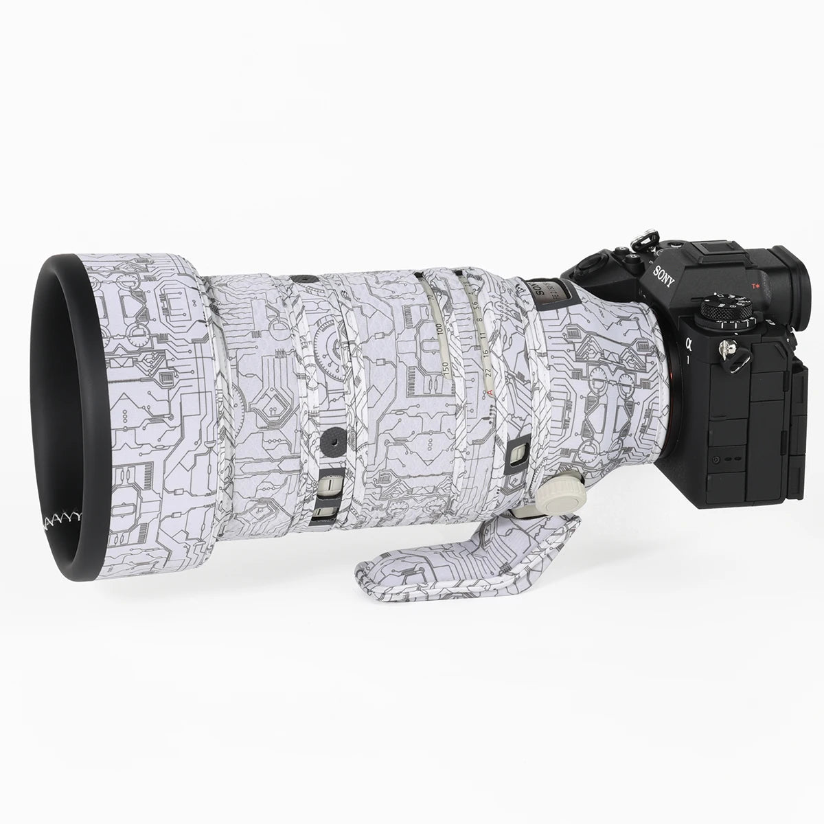 CHASING BIRDS Ver.IV Lens Camouflage Coat for SONY FE 50-150 mm F2 GM waterproof and rainproof lens protective cover SEL 50150 Electric White