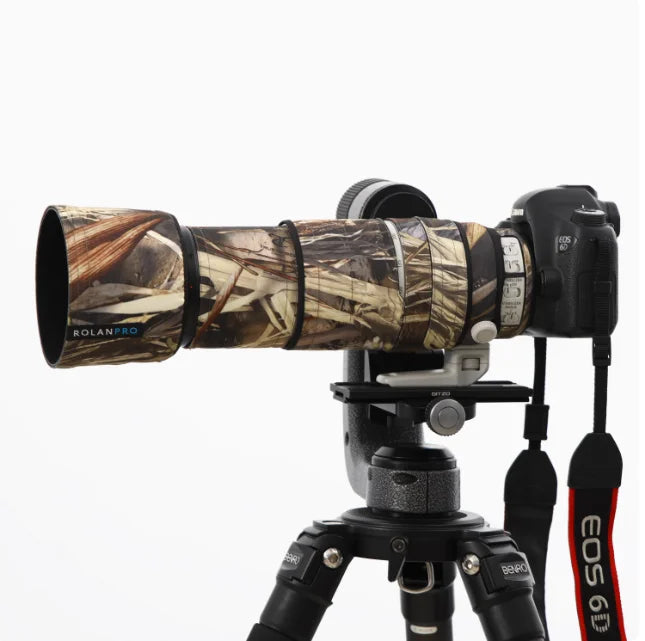 ROLANPRO Lens Camouflage Coat for Canon EF 100-400mm f4.5-5.6 L IS II USM Lens Protective Cover Guns Case Photography Backpack No.39 waterproof China Mainland