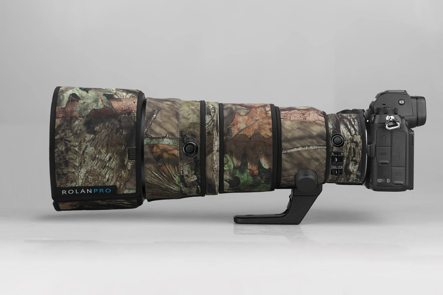 ROLANPRO Waterproof Lens Camo Coat for Nikon Z 400mm f4.5 VR S Rain Cover Lens Protective Cover Z400 F/4.5 Rain Cover Guns Case