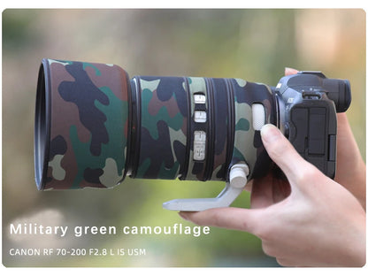 CHASING BIRDS camouflage lens coat for CANON RF 70 200 mm F2.8 L IS USM waterproof and rainproof lens coat protective cover Military green China Mainland