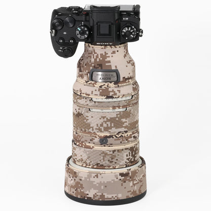 CHASING BIRDS Ver.IV Lens Camouflage Coat for SONY FE 50-150 mm F2 GM waterproof and rainproof lens protective cover SEL 50150 Brown Grid