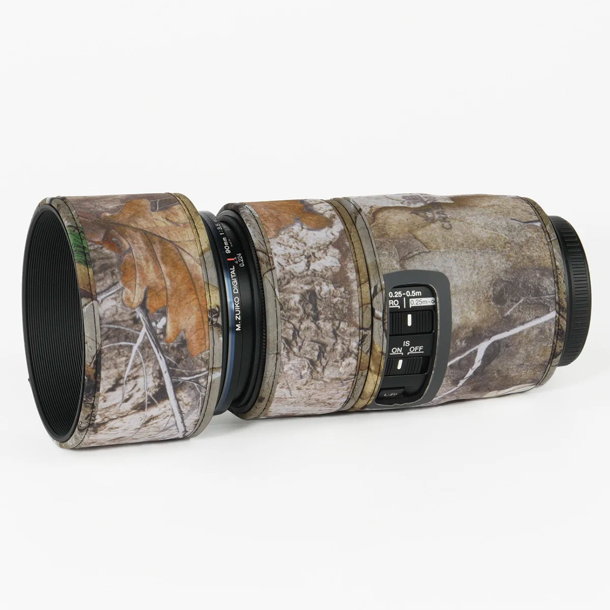 CHASING BIRDS Ver IV Lens Coat for Olympus 90mm F3.5 Macro IS PRO – Waterproof Camo Cover