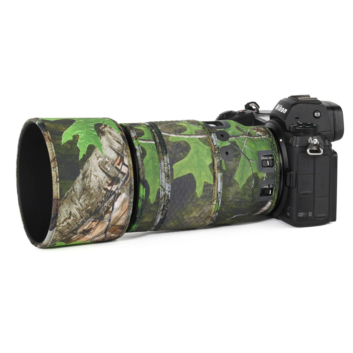 CHASING BIRDS Version IV Lens Camouflage Coat For NIKON Z 105mm F2.8 VR S waterproof and rainproof lens protective cover Green leaf China Mainland