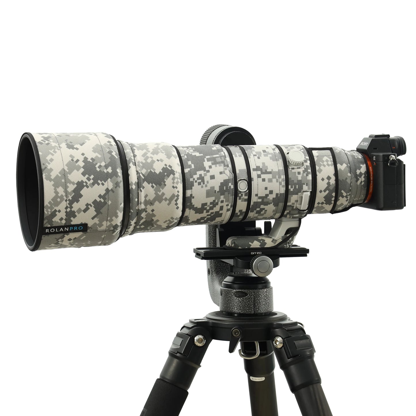 ROLANPRO Camouflage Lens Cover for Sony FE 400-800mm F6.3-8 G OSS SEL400800G Waterproof Rainproof Lens Protective Coat Guns Case UCP Waterproof China Mainland