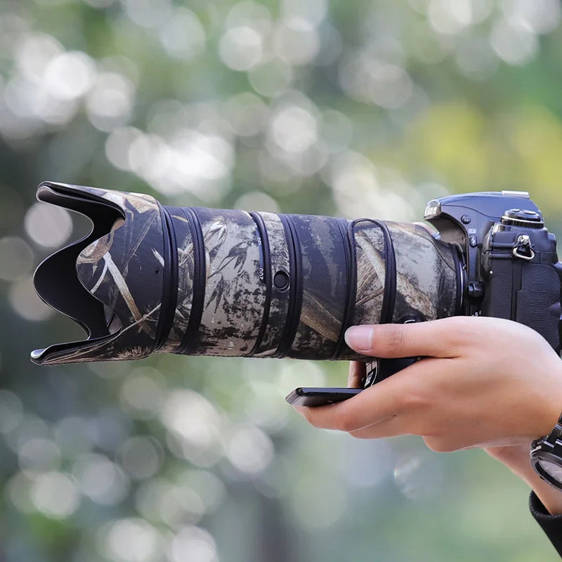CHASING BIRDS camouflage lens coat for NIKON AF-S 70-200mm F2.8 E FL ED VR waterproof and rainproof lens 70200 protective cover Reed