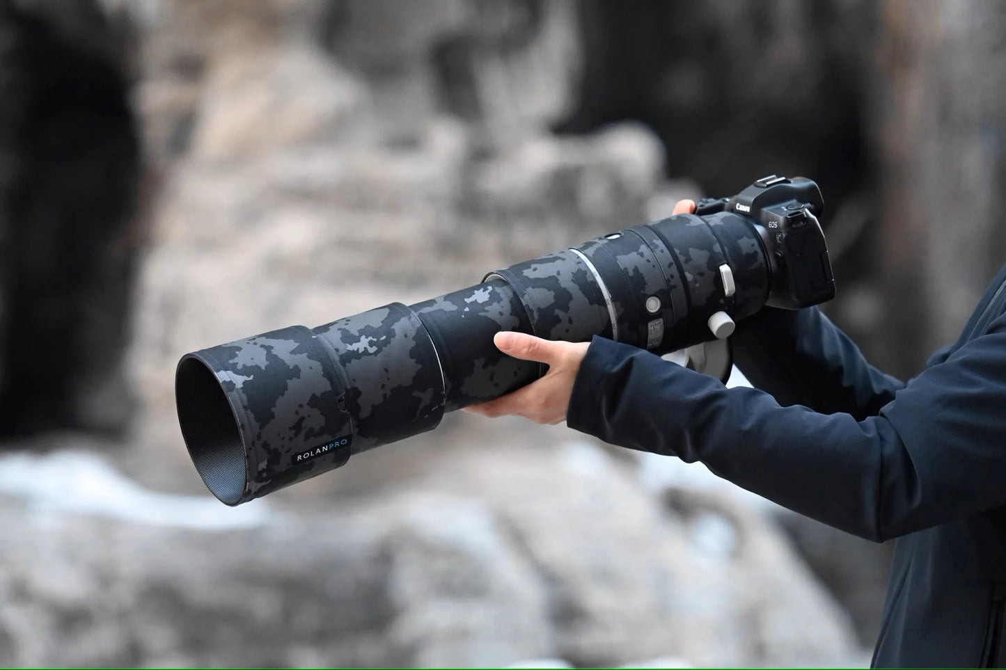 ROLANPRO Lens Coat for Canon RF 200-800mm F6.3-9 IS USM Raincover Camouflage Lens Protection Case RF 200 800 Guns Cloth Sleeve No.18 Waterproof China Mainland