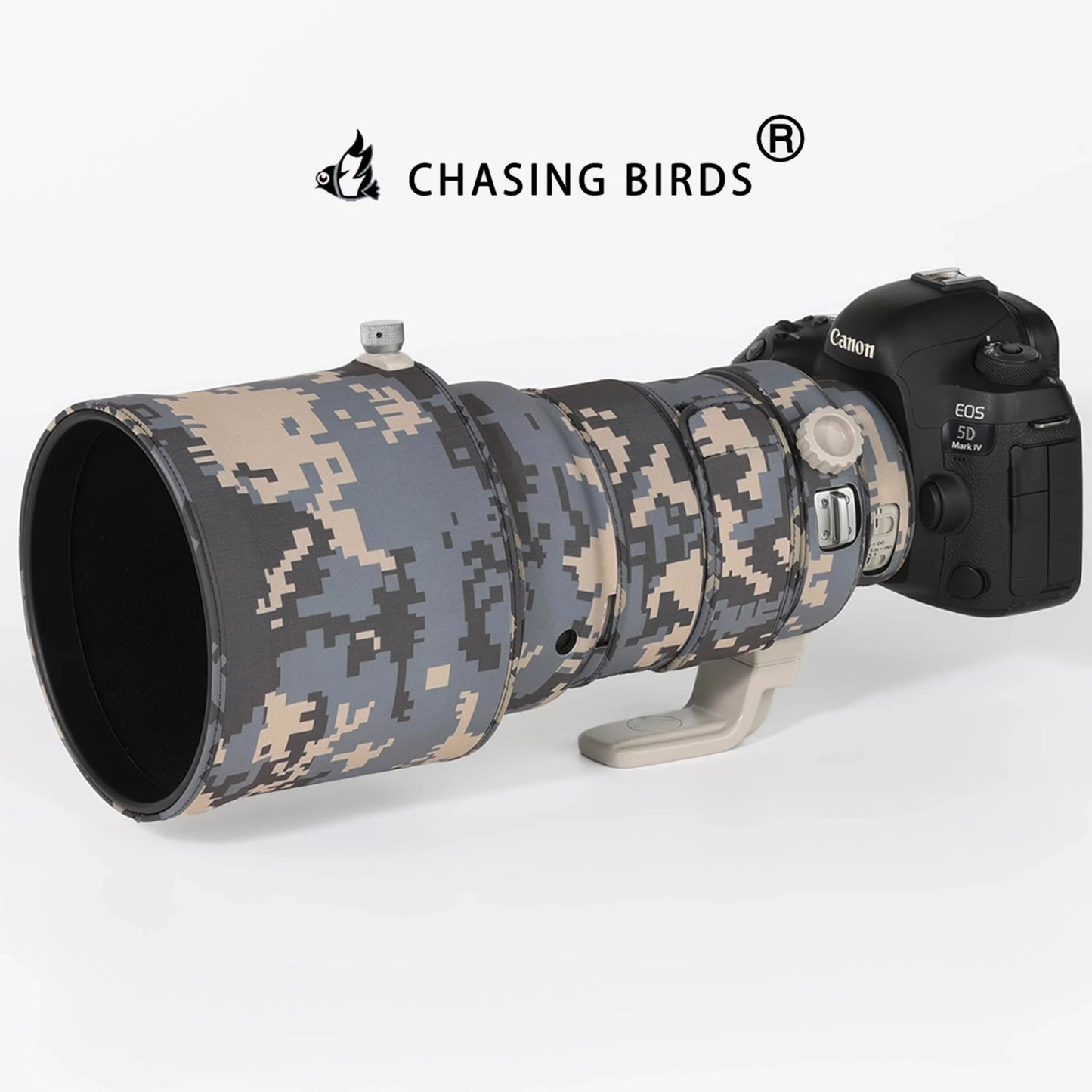 CHASING BIRDS Lens Camouflage Waterproof Coat for CANON EF 200mm F2 L IS USM Rainproof Lens Protective Elastic Cover