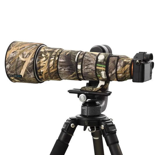 ROLANPRO Camouflage Lens Cover for Sony FE 400-800mm F6.3-8 G OSS SEL400800G Waterproof Rainproof Lens Protective Coat Guns Case