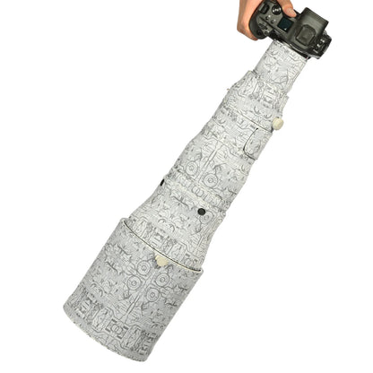 CHASING BIRDS camouflage lens coat for CANON RF 800mm F5.6 L IS USM elastic waterproof and rainproof lens protective cover Electric White China Mainland