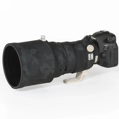 CHASING BIRDS Lens Camouflage Waterproof Coat for CANON EF 200mm F2 L IS USM Rainproof Lens Protective Elastic Cover Shadow Black China Mainland