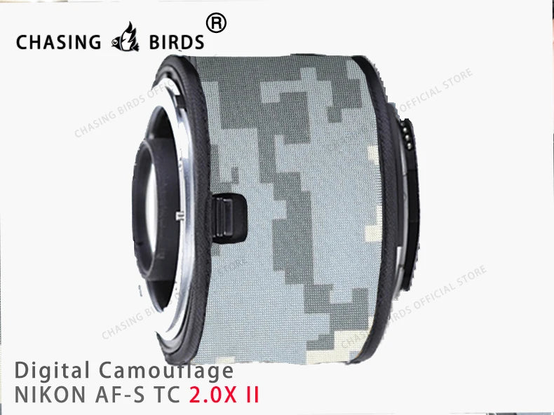Chasing birds camouflage lens coat for NIKON AF-S teleconverter 1.4X 2.0X 1.7X waterproof and rainproof lens protective cover Digital 2.0X II China Mainland