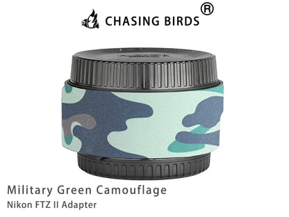 CHASING BIRDS Camouflage Waterproof Protective Coat for Nikon FTZ II Adapter rainproof cover Military Green China Mainland
