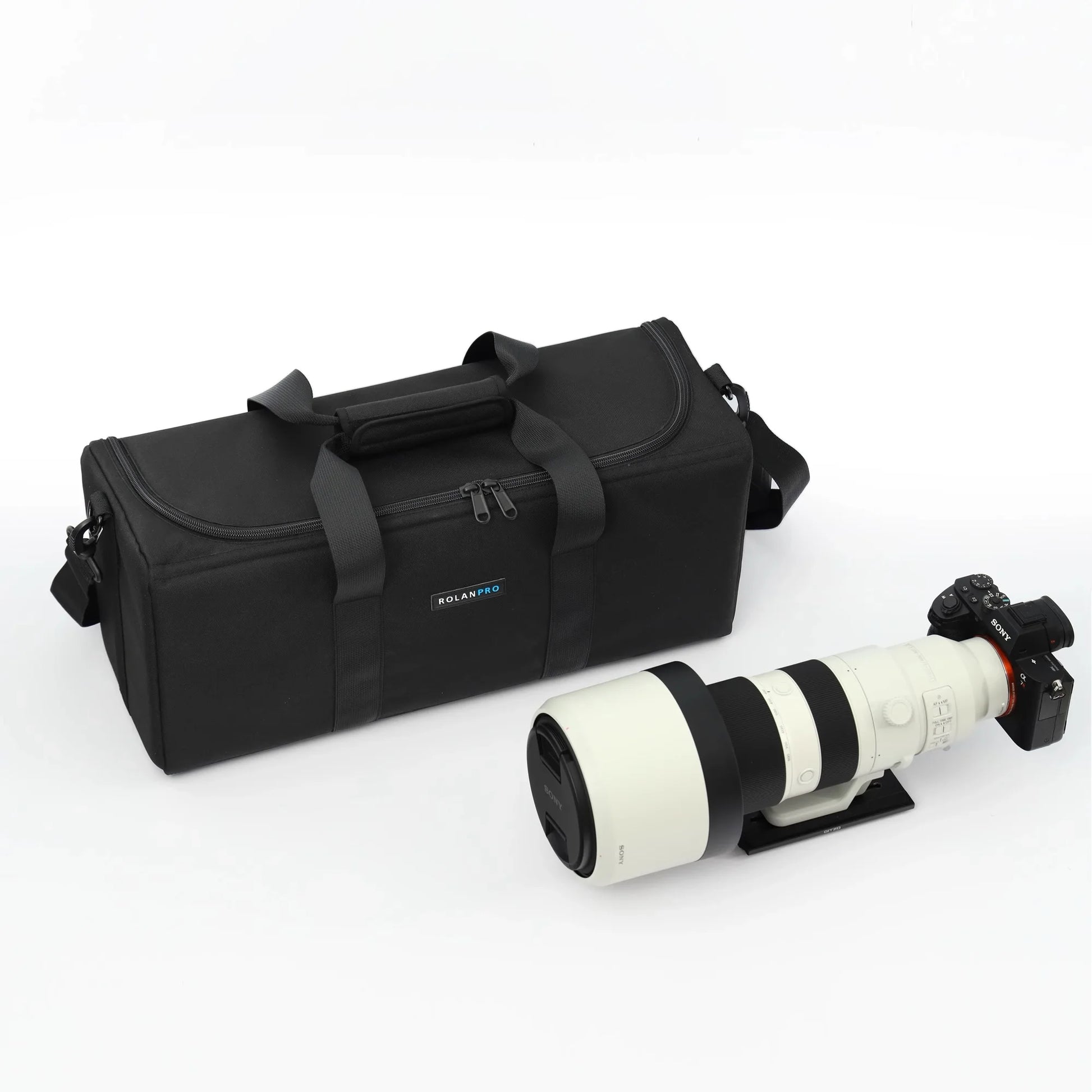 ROLANPRO Portable Hand-held Storage Bag for One Camera & One Lens for Sony FE 400-800mm, Sigma 150-600 Sports,Sigma 60-600mm