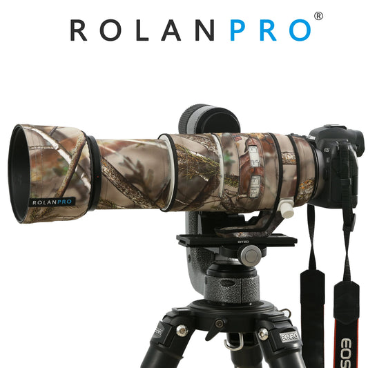 ROLANPRO Lens Coat for Canon RF 100-500mm F/4.5-7.1 L IS USM Rainproof Protective Sleeve canon rf100 500 Case Rain Cover Camo