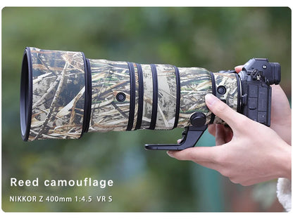 CHASING BIRDS camouflage lens coat for NIKON Z 400mm F/4.5 VR S waterproof and rainproof lens protective cover nikon lens cover Reed China Mainland