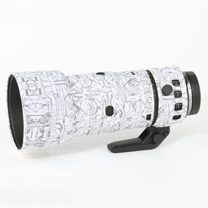 Chasing birds camouflage lens coat for CANON RF 70-200 mm L IS USM Z waterproof and rainproof lens protective cover Electric White China Mainland