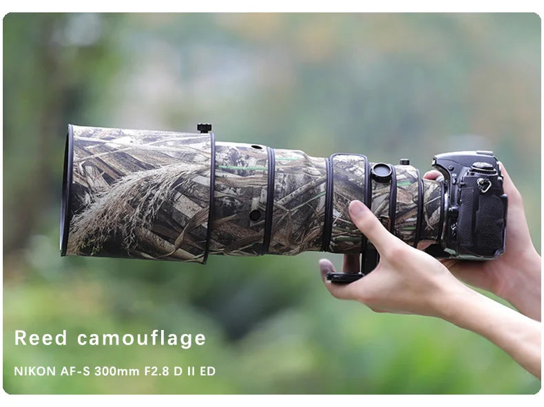 Chasing birds lens coat for NIKON AF-S 300 F2.8 D II FD waterproof and rainproof camo lens coat protective cover nikon 300mm len Reed China Mainland