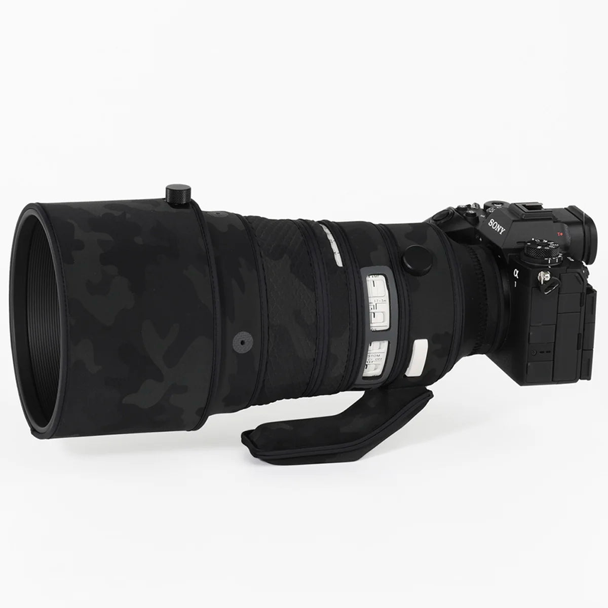 CHASING BIRDS Camouflage Waterproof Lens Coat for SIGMA 200mm F2 DG OS Sports Rainproof Lens Protective Cover Version IV Shadow Black