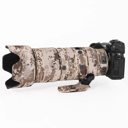 CHASING BIRDS camouflage lens coat for NIKON Z 70-200mm F2.8 VR S waterproof and rainproof protective cover z 70200 lens cover Brown Grid