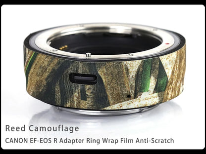 CHASING BIRDS Camouflage Waterproof Protective Coat for Canon EF-EOS R Adapter Ring Wrap Film Anti-Scratch Reed China Mainland
