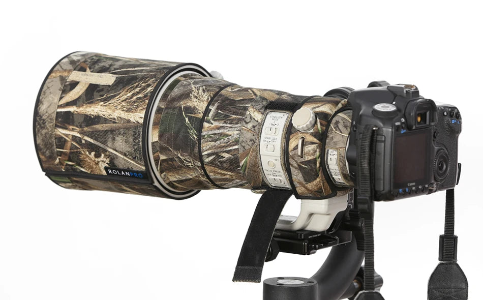 ROLANPRO Lens Coat for Canon EF 300mm f/2.8 L IS II USM Rain Cover Lens Protective Sleeve Guns Case Camera Lens Cover Camouflage