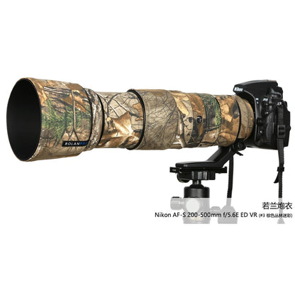 ROLANPRO Lens Coat for Nikon AF-S 200-500mm f/5.6E ED VR Lens Cover Rain Cover Guns Case Protective Sleeve Nikon 200 500mm Cloth Number 3 cotton China Mainland