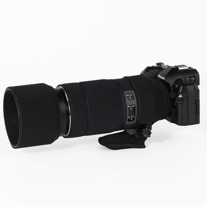 CHASING BIRDS camouflage lens coat for Olympus 100-400mm F5-6.3 IS ED MSC elastic waterproof and rainproof OM 100400 lens cover Classic Black