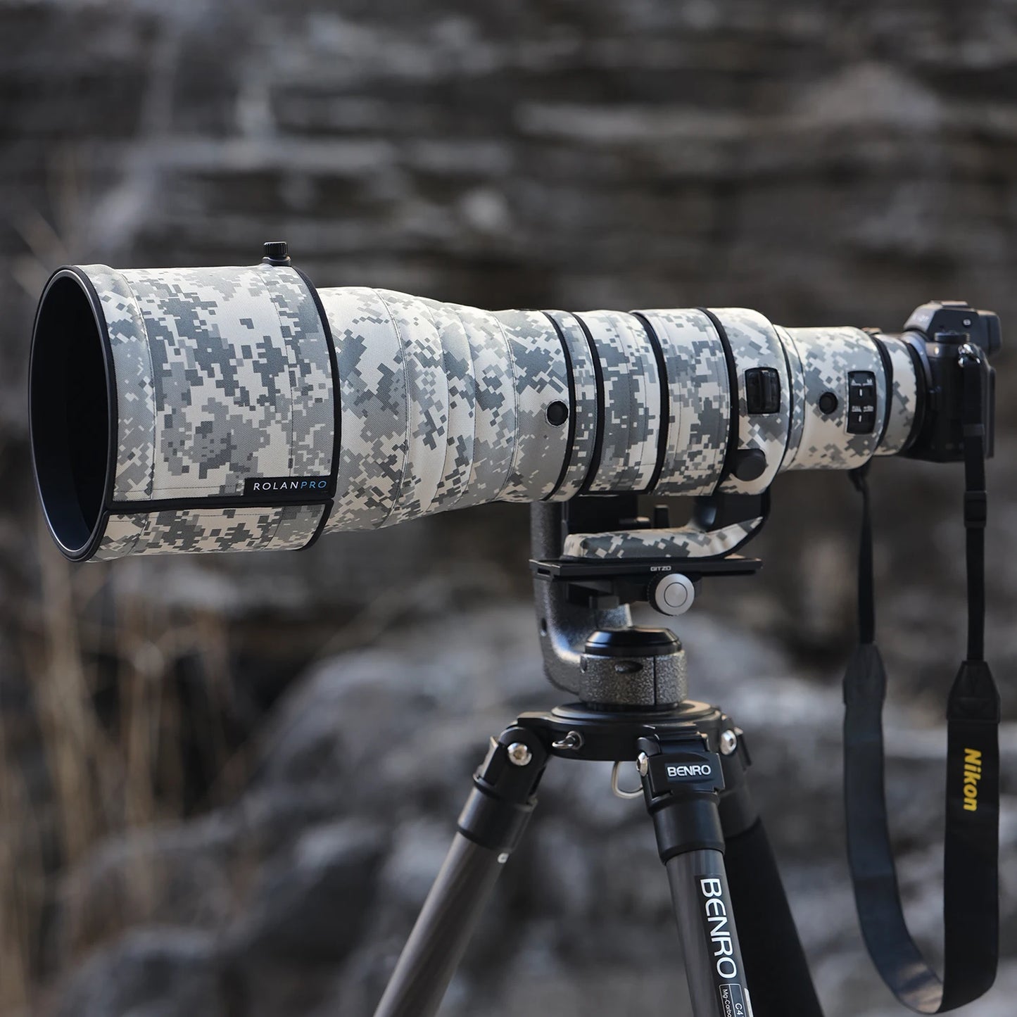 ROLANPRO Waterproof Lens Coat for Nikon Z 600mm F4 TC VR S Rain Cover Lens Protective Cover Guns Case Nikon z 600 f4 Camouflage UCP waterproof