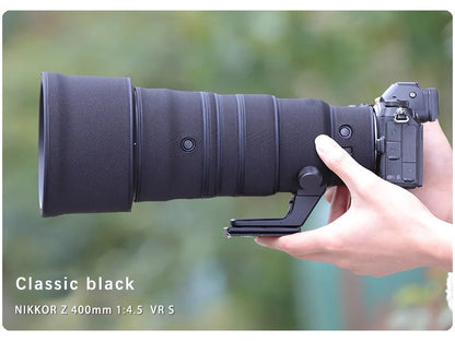 CHASING BIRDS camouflage lens coat for NIKON Z 400mm F/4.5 VR S waterproof and rainproof lens protective cover nikon lens cover Classic black China Mainland