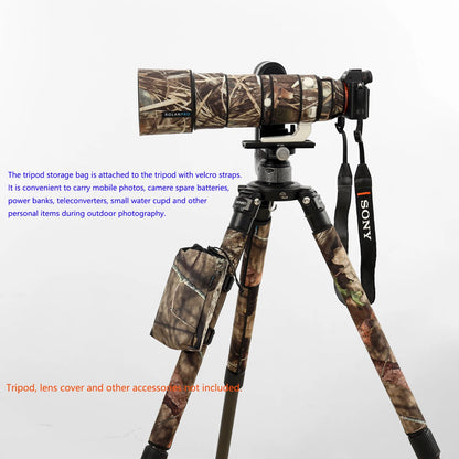 ROLANPRO Tripod Hanging Bag Tripod Mobile Phone Storage Bag Photography Outdoor Carry Camera Spare Batteries, Teleconverters etc