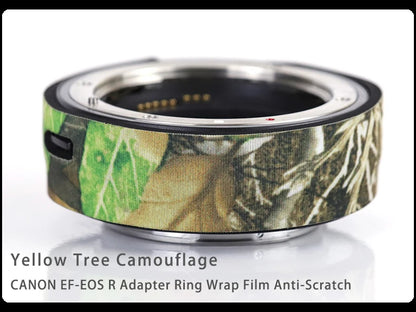 CHASING BIRDS Camouflage Waterproof Protective Coat for Canon EF-EOS R Adapter Ring Wrap Film Anti-Scratch Yellow Tree China Mainland