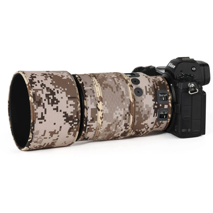 CHASING BIRDS Version IV Lens Camouflage Coat For NIKON Z 105mm F2.8 VR S waterproof and rainproof lens protective cover Brown Grid China Mainland