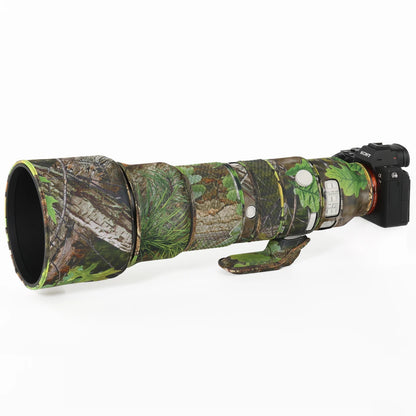 CHASING BIRDS Camouflage Waterproof Lens Coat for Sony FE 200-600mm F5.6-6.3 G OSS Rainproof Lens Protective Cover SEL 200600 Green Leaf