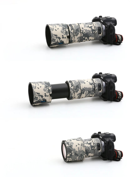 ROLANPRO Waterproof Lens Coat for Canon RF 100-400mm F5.6-8 IS USM Camouflage Rain Cover Lens Sleeve for Canon RF 100 400mm Case