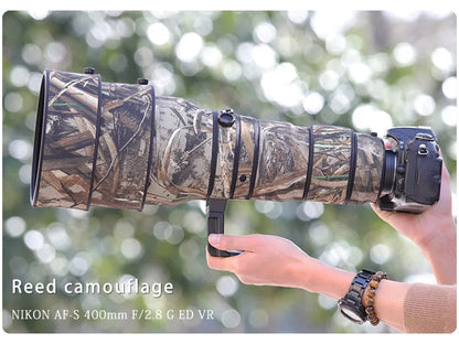 CHASING BIRDS Lens Coat for Nikon AF-S 400mm F2.8G ED VR – Waterproof Camo Cover
