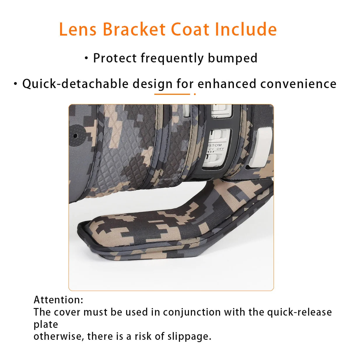 CHASING BIRDS Camouflage Waterproof Lens Coat for SIGMA 200mm F2 DG OS Sports Rainproof Lens Protective Cover Version IV