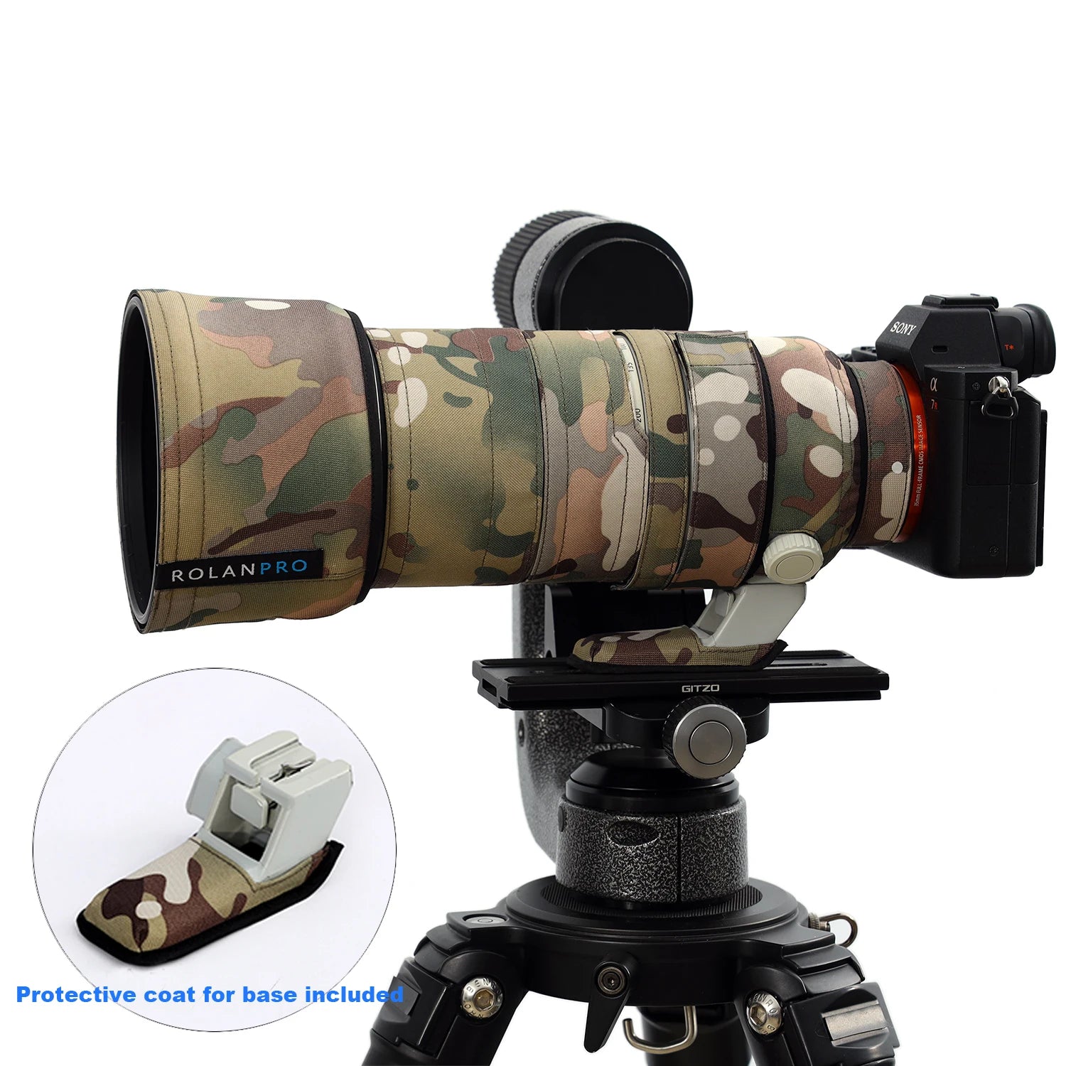 ROLANPRO Waterproof Lens Coat for Sony FE 70-200mm F/2.8 GM OSS II Clothing SEL70200GM2 Lens Protective Case Guns Rian Cover No.4 waterproof China Mainland