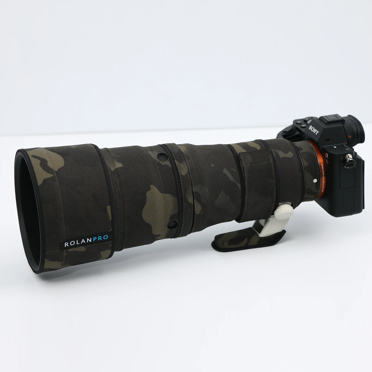 RolanPro Lens Coat for Sony FE 400mm F4.5 GM OSS – Waterproof Camo Cover
