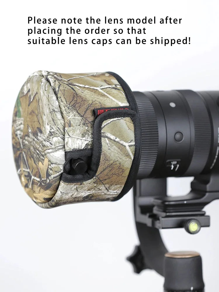 CHASING BIRDS lens cap lens camouflage waterproof shot cap for CANON NIKON lens hood rainproof camo lens cap