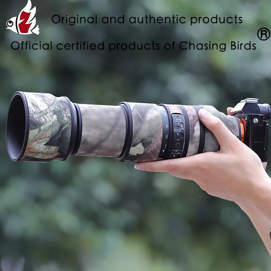 CHASING BIRDS Camouflage Lens Coat for SIGMA 100-400mm F5-6.3 DG DN OS for SONY E-mount Waterproof and Rainproof Len Protective