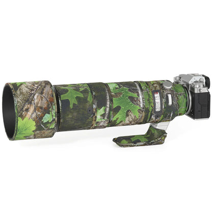 CHASING BIRDS Lens Camouflage Coat for Fujifilm 150-600mm F5.6-8 R waterproof and rainproof lens protective cover fuji 150600 Green leaf