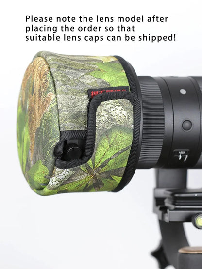 CHASING BIRDS lens cap lens camouflage waterproof shot cap for CANON NIKON lens hood rainproof camo lens cap
