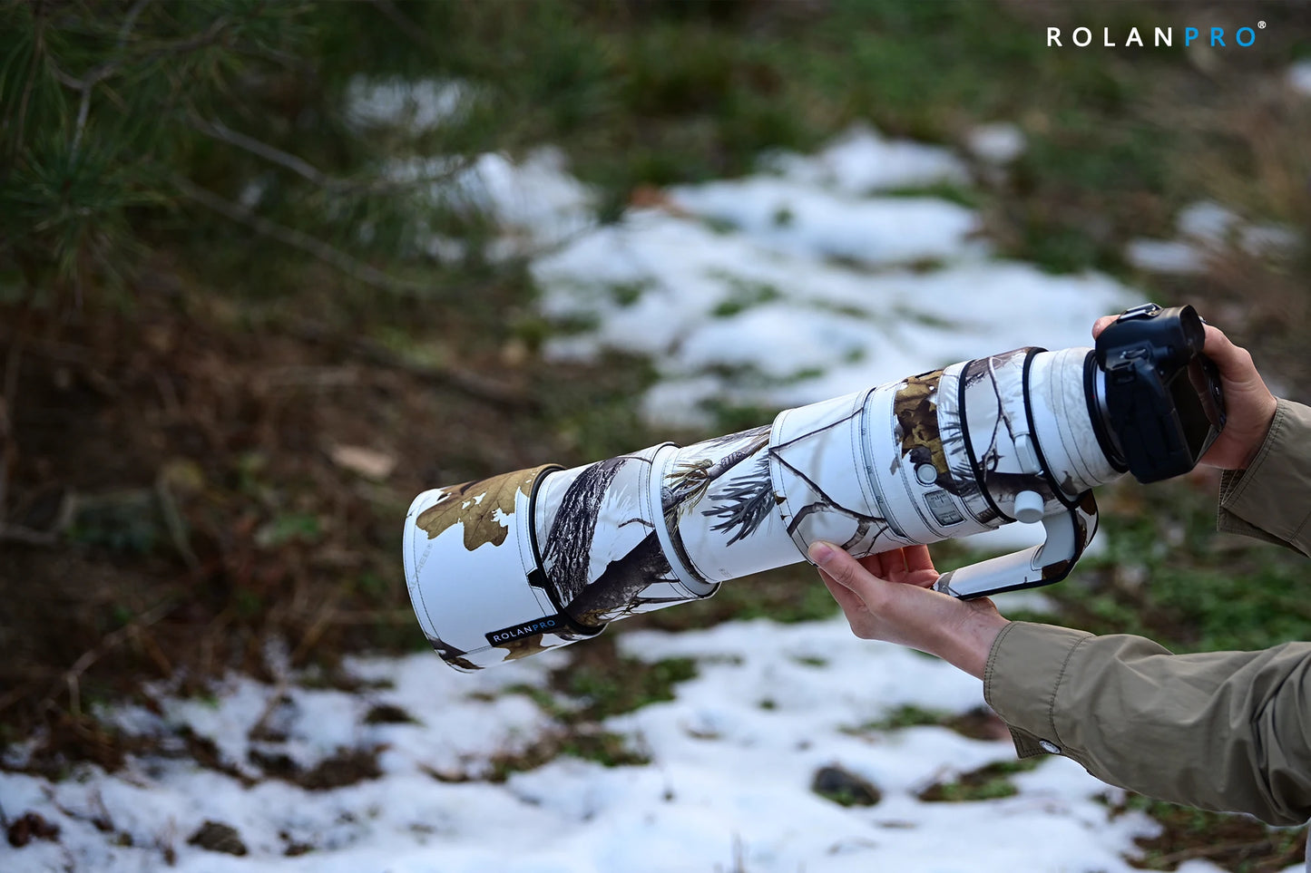 ROLANPRO Lens Coat for Canon RF 200-800mm F6.3-9 IS USM Raincover Camouflage Lens Protection Case RF 200 800 Guns Cloth Sleeve No.21 Waterproof China Mainland