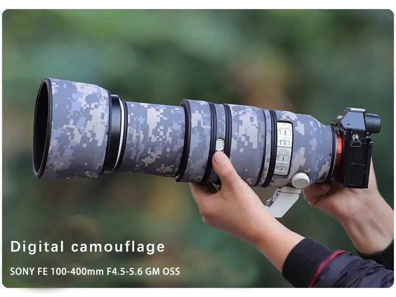 CHASING BIRDS lens camouflage coat for SONY FE 100-400mm GM waterproof and rainproof lens protective cover SEL 100400 lens cover Digital China Mainland