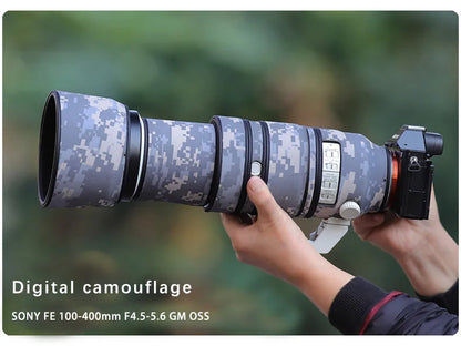 CHASING BIRDS lens camouflage coat for SONY FE 100-400mm GM waterproof and rainproof lens protective cover SEL 100400 lens cover Digital China Mainland